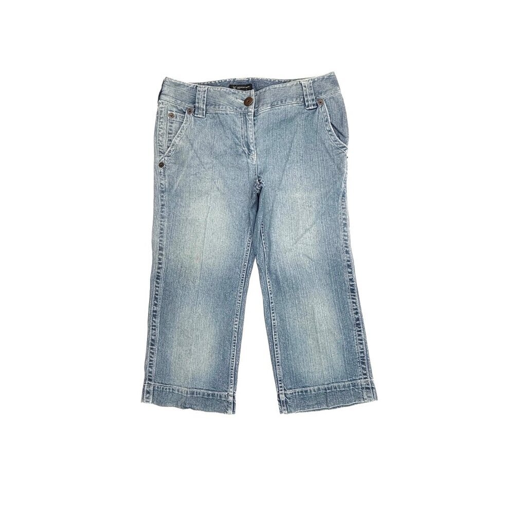 INC Capri Women's size 12P Medium Wash‎ Blue Denim jeans